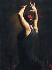 Fabian Perez Famous Paintings - Flamenco IV